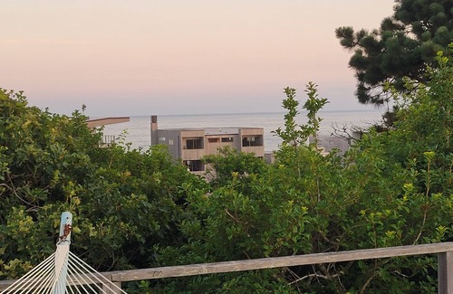 Fire Island Pines House | Unique multi-level, private tree house w/pool, close to town,1 block to ocean.
