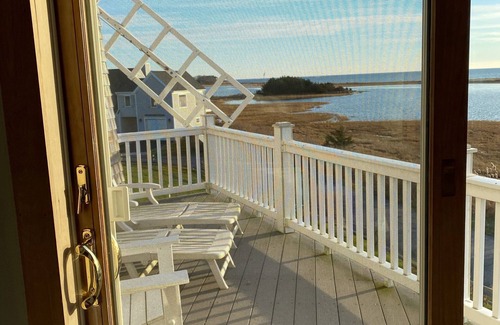 West Hyannisport House | Unique oceanfront windmill with breathtaking views of Nantucket Sound.