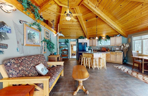 Charlevoix House | Unique Waterfront Oasis on Twin Lakes, w/large yard, fire pit, gas grill & dock