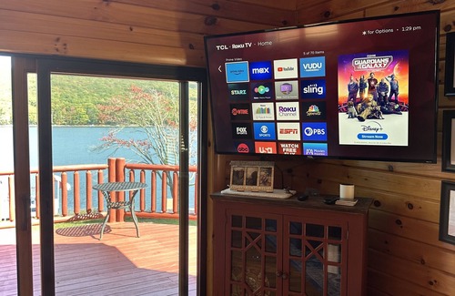 Oakland Cabin | Unobstructed lake views from living areas. Restaurants & activities in minutes