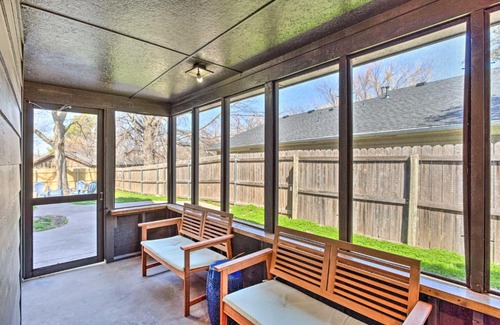 Norman House | Updated Norman Getaway with Porch and Fire Pit!