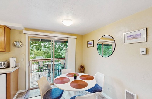 Friendly House | Upper level of duplex with large deck, mountain view - dog friendly