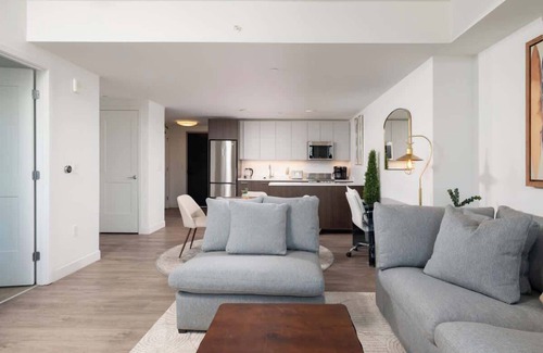 Central Square Apartment | Upscale 1BR MIT Harvard WiFi Gym W D Parking!