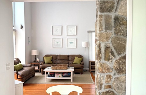 Shelter Harbor House | Upscale Family Beach Retreat, walk to pond/swimming area, short drive to beach