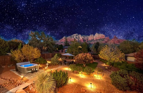 Uptown Sedona House | Uptown Sparks - 5BR 5BA Wow Views! Spa, GamesRoom, Deck, Walk into Town