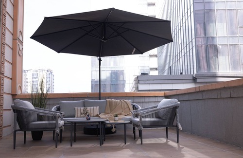 Dushanbe Apartment | Urban Oasis: Unparalleled Terrace Views in the Heart of the City