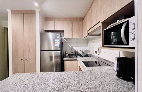 Downtown Santiago Apartment | Urban Yungay Santo Domingo | Home Office Laundry