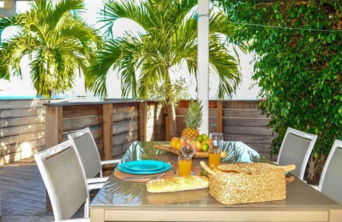 Oyster Pond Condo | V3. Enchanting view of oyster pond heights