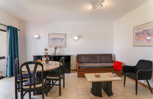 Santa Eulalia Apartment | Vacation Apartment "Apartamentos Ninho das Gaivotas 508" with Pool, Wi-Fi, A/C, Balcony & Garden; Parking Available