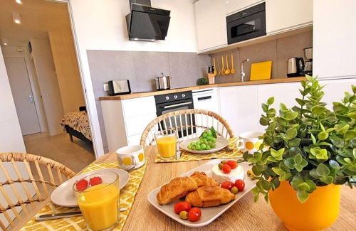 Morro Jable Apartment | Vacation apartment Sol, sea view, air conditioning, WiFi, pool, close to the beach, Morro Jable