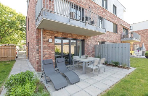 Zentrum Apartment | Vacation apartment Hafenquartier 54° N in Husum for up to 4 people