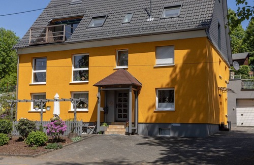 Anzhausen Apartment | Vacation apartment with private patio and view of the stream