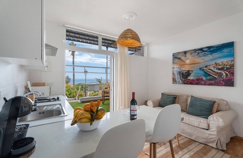 Armenime Apartment | Vacation 'Beautiful Sea View and Pool Finca 2' with Shared Pool, Private Terrace and Wi-Fi