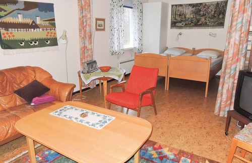 Knared Apartment | Vacation home in Knäred, Halland, only 30 m from the river Venne with fishing possibilities.