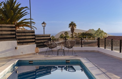Arona Villa | Vacation Villa 'La Blanca' with Sea View, Wi-Fi and Air Conditioning