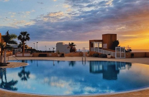 Poris de Abona Apartment | Vacation 'Vista Bahia' with Sea View, Shared Pool and Wi-Fi