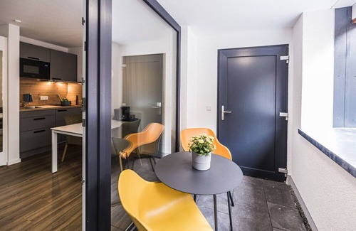 Nordhorn Apartment | Vechte Nest Studio, new building with balcony, wifi & PP