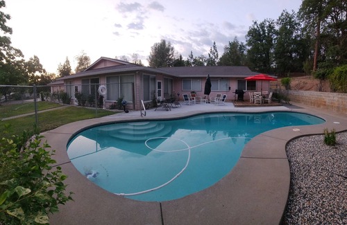 Weaverville House | Very private resort-like setting with spacious home, in ground pool, sauna etc.