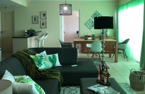 Jan Thiel Apartment | View over beach and sea Palapa Ocean Side