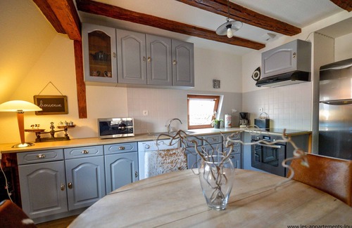 Riquewihr Apartment | View over the vines in a completely renovated Alsatian house.
