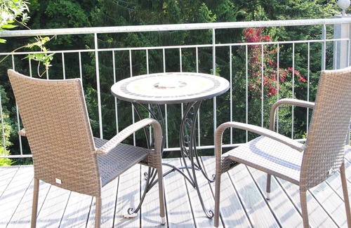 Balg Apartment | View to the green and central, balcony