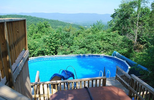 Rileyville Cabin | Views, Views, Views, Hot Tub, Log Fires, Swimming Pool