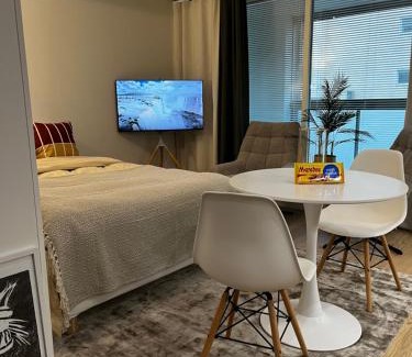 Pori Apartment | Viihtyisä kaupunkiyksiö saunalla