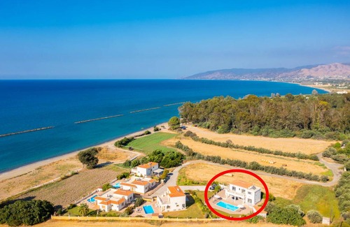 Polis Villa | Villa Achilleas Chrystalla: Large Private Pool, Sea Views, A/C, WiFi, Eco-Friendly - 2505
