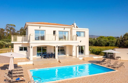 Polis Villa | Villa Achilleas Chrystalla: Large Private Pool, Sea Views, A/C, WiFi, Eco-Friendly - 2505