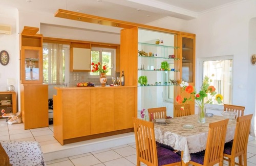 Pitharion Villa | Villa Afroditi near Airport with Pool, Free Wi Fi, Souda Bay Views, Garden Oasis