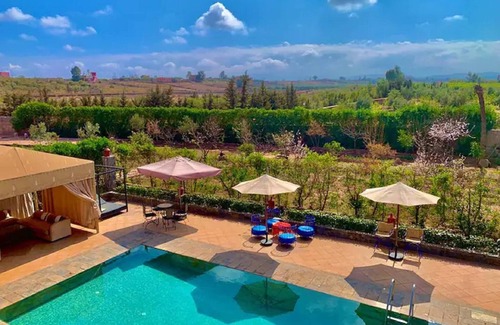 Aghouatim Villa | Villa Alnatura with heated pool overlooking the High Atlas