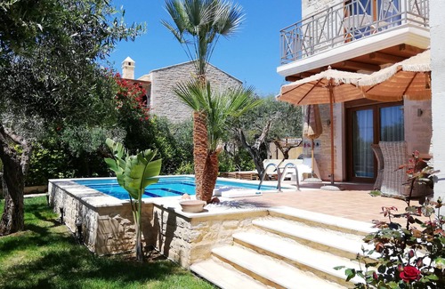 Magnisia Villa | Villa Alea, Luxury stone villa with private pool and delicate decoration.
