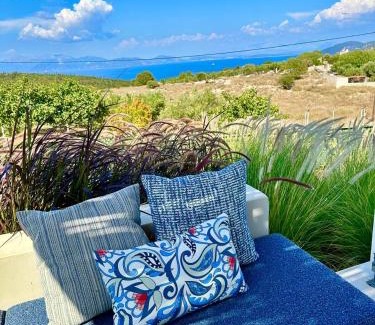 Katsarata Villa | Villa Ariste with stunning views near Fiscardo