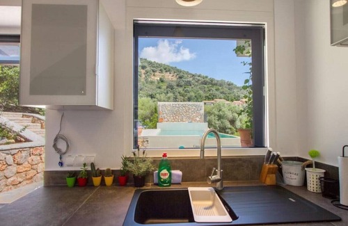 Sivota Villa | Villa Arkoudi - Enjoy panoramic ocean views from a serene mountain setting