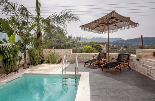 Armenoi Villa | Villa Armenus, pool, jacuzzi, garden, bbq.