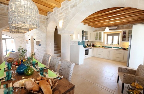 Asteri Villa | Villa Athene-modern natural stone villa with sea views, close to the beach