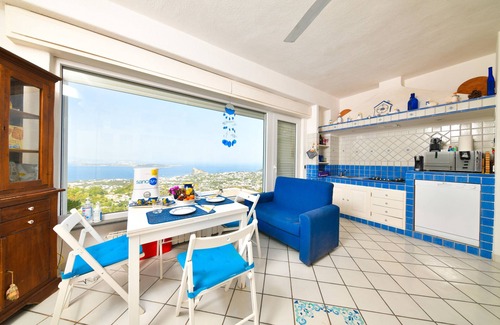 Barano d'Ischia Villa | Villa 'Bianca -Un Angolo Di Paradiso' with Sea View, Wi-Fi and Air Conditioning
