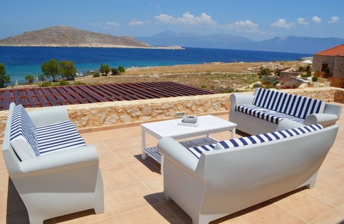 Halki Villa | Villa Blu beach front