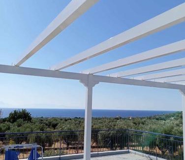 Aipeia Villa | VILLA BLUE COCOON - Chrani Messinia Peloponnese- Rooftop sea view 550 m from beach next to Kalamata Koroni Costa Navarino