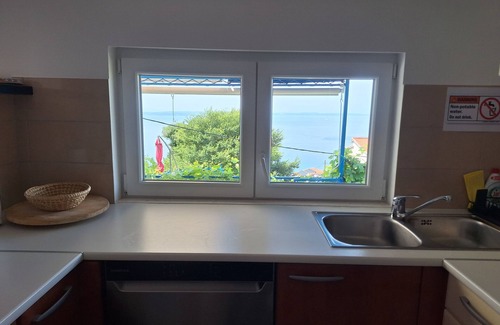 Podstrana Villa | Villa Blue - spectacular view and heated pool, Split riviera, Croatia