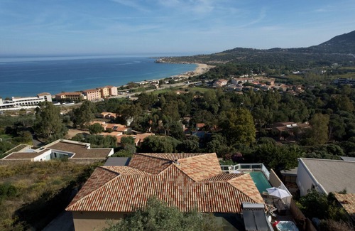 Algajola Villa | Villa Carlisa beautiful sea view, heated pool and jacuzzi