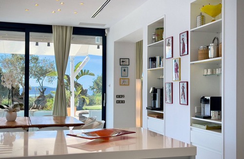 Sant Josep de sa Talaia Villa | Villa 'Casa Tyane' with Sea View, Heated Pool & Wi-Fi