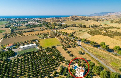 Polis Villa | Villa Charoula Tessera: Large Private Pool, A/C, WiFi, Eco-Friendly