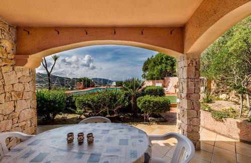 Costa Paradiso Villa | Villa Corbezzolo Giallo: with terrace, shared pool and barbeque