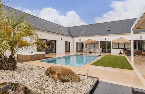 La Turballe House | Villa d'Exception avec Piscine, Spa et Salle de Cinéma à 50m de la Plage, Capacité 14 pers. - FR-1-306-1275