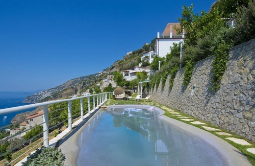 Conca dei Marini Villa | Villa degli angeli 20, With Pool, Stunning Sea View, bbq, gardens, 1km. beach
