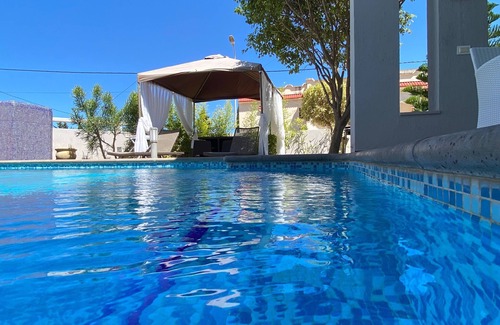 Bizerte Villa | Villa Deluxe, Poolside, Mountain views, 3Bed, Sitting and dining indoor/outdoor