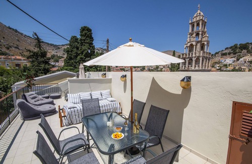 Symi Villa | Villa Elion : Remarkable View, Greek Hospitality, All the Comforts,Private Home