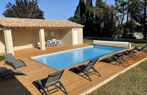 Saint-Laurent-La-Vernede Villa | Villa in Occitania with Pool and Garden