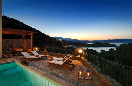 Istron Villa | Villa Gaia, beautiful spacious four bedroom villa with private pool